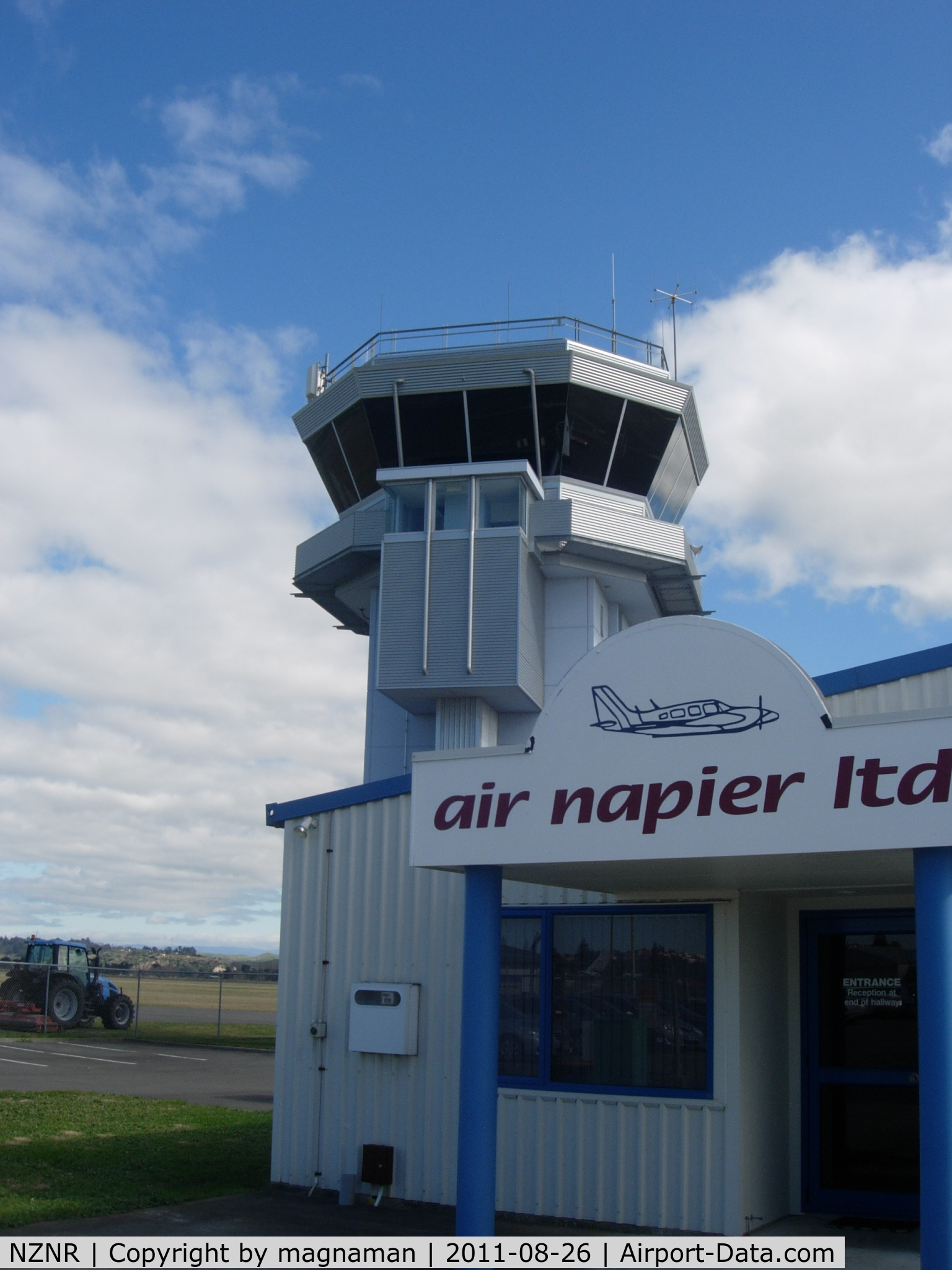 Napier Airport, Napier New Zealand (NZNR) - Tower at Napier