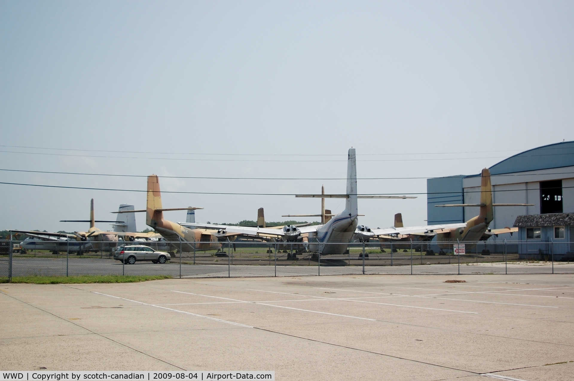 Cape May County Airport (WWD) - de Havilland DHC-4 Caribous at Pen Turbo Aviation, Cape May County Airport, Wildwood, NJ