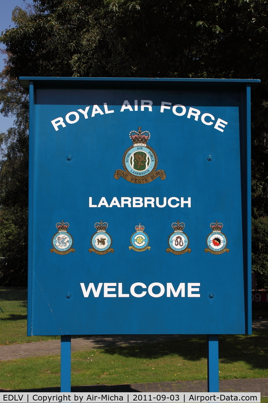 Weeze Airport (formerly Niederrhein Airport), Weeze Germany (EDLV) - Logo of Royal Air Force Museum Laarbruch-Weeze, Germany