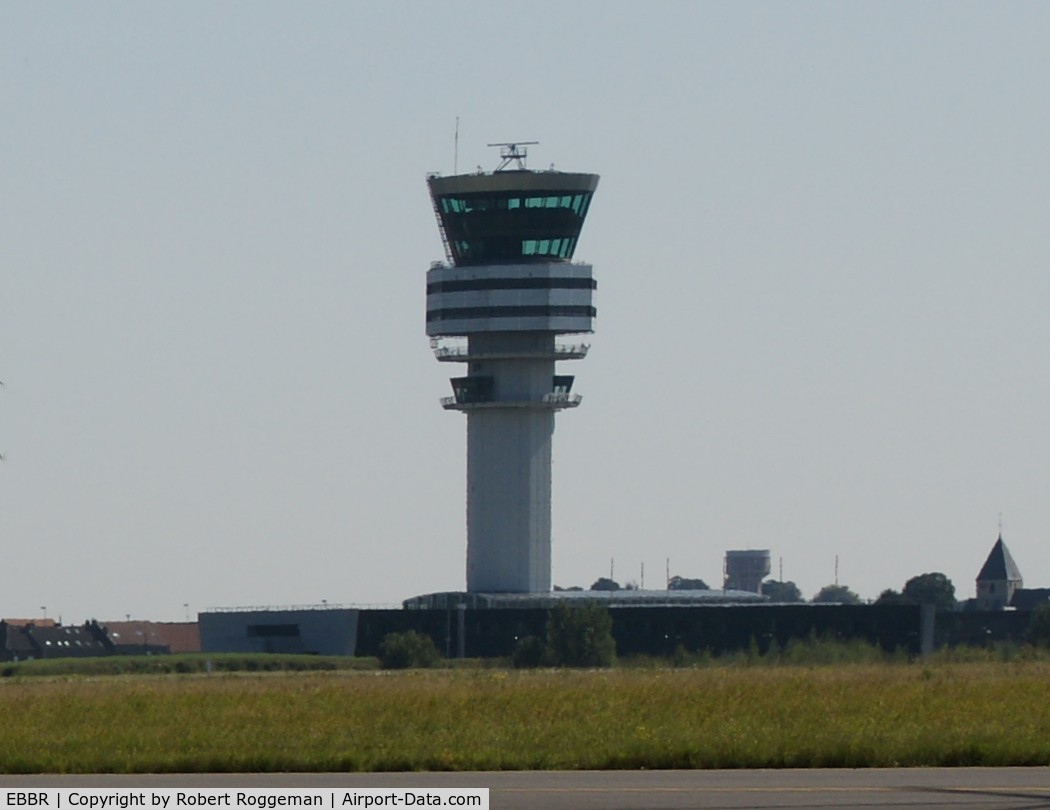 Brussels Airport, Brussels / Zaventem   Belgium (EBBR) - Controletower as seen from EBMB.
