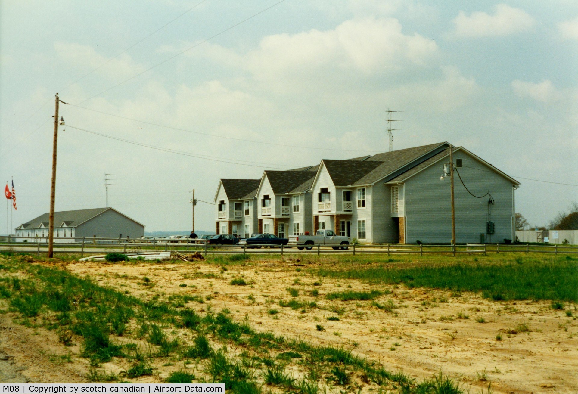 William L. Whitehurst Field Airport (M08) - Student Housing at Bolivar International School of Aeronautics, William L. Whitehurst Field, Bolivar, TN - April 1989