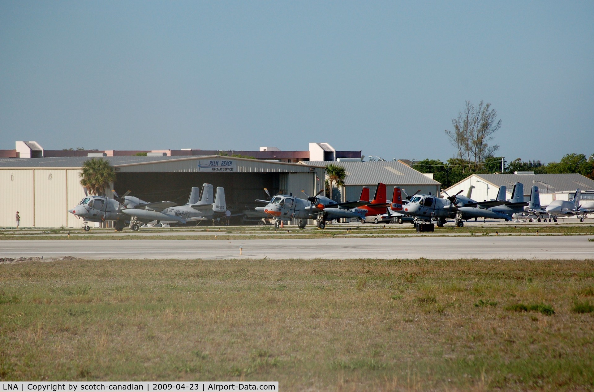 Palm Beach County Park Airport (LNA) - Grumman OV-1D's at Palm Beach County Park Airport, Lantana, FL