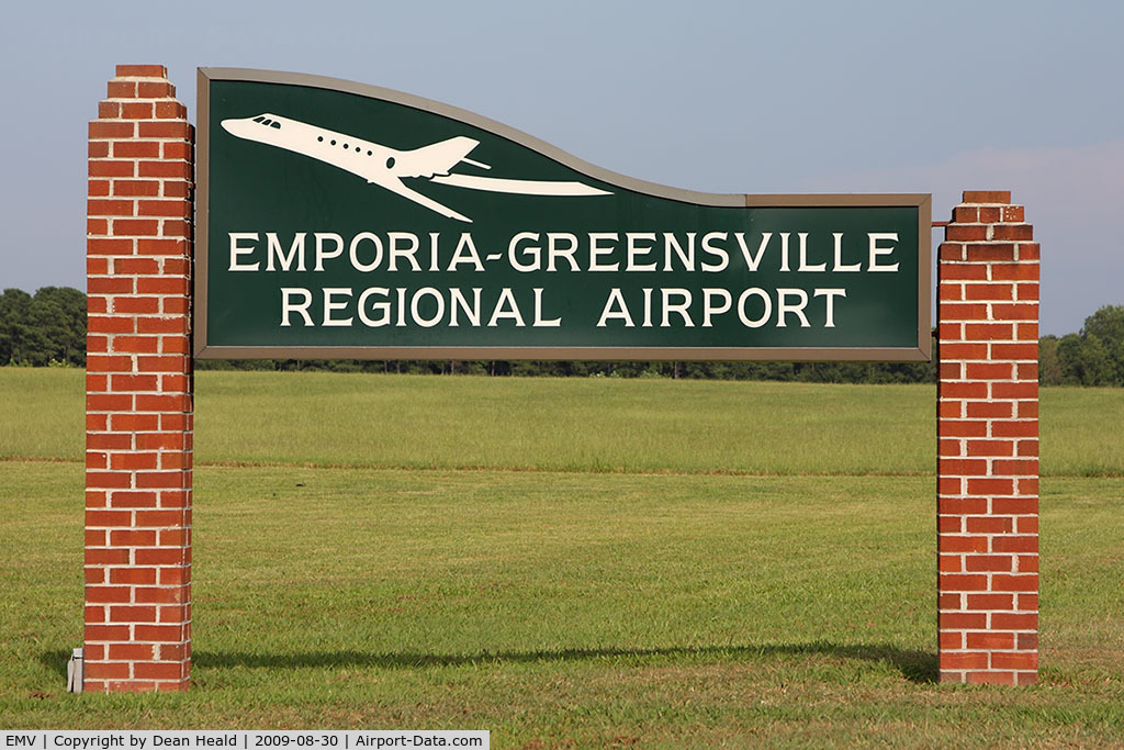 Emporia-greensville Regional Airport (EMV) - Emporia-Greensville Regional Airport sign.