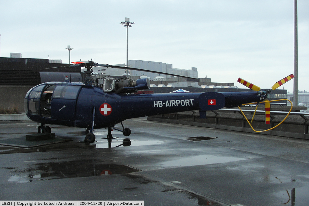 Zurich International Airport, Zurich Switzerland (LSZH) - Helicopter at visitors terrace