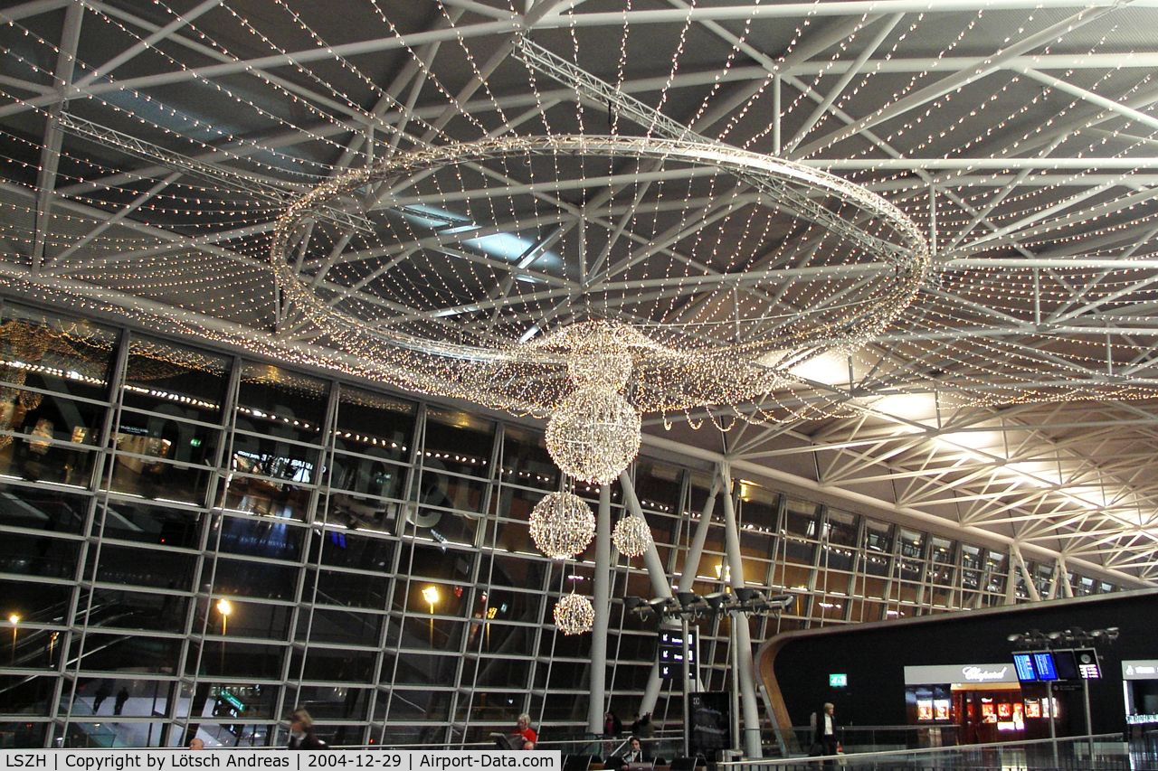 Zurich International Airport, Zurich Switzerland (LSZH) - Christmas lighting