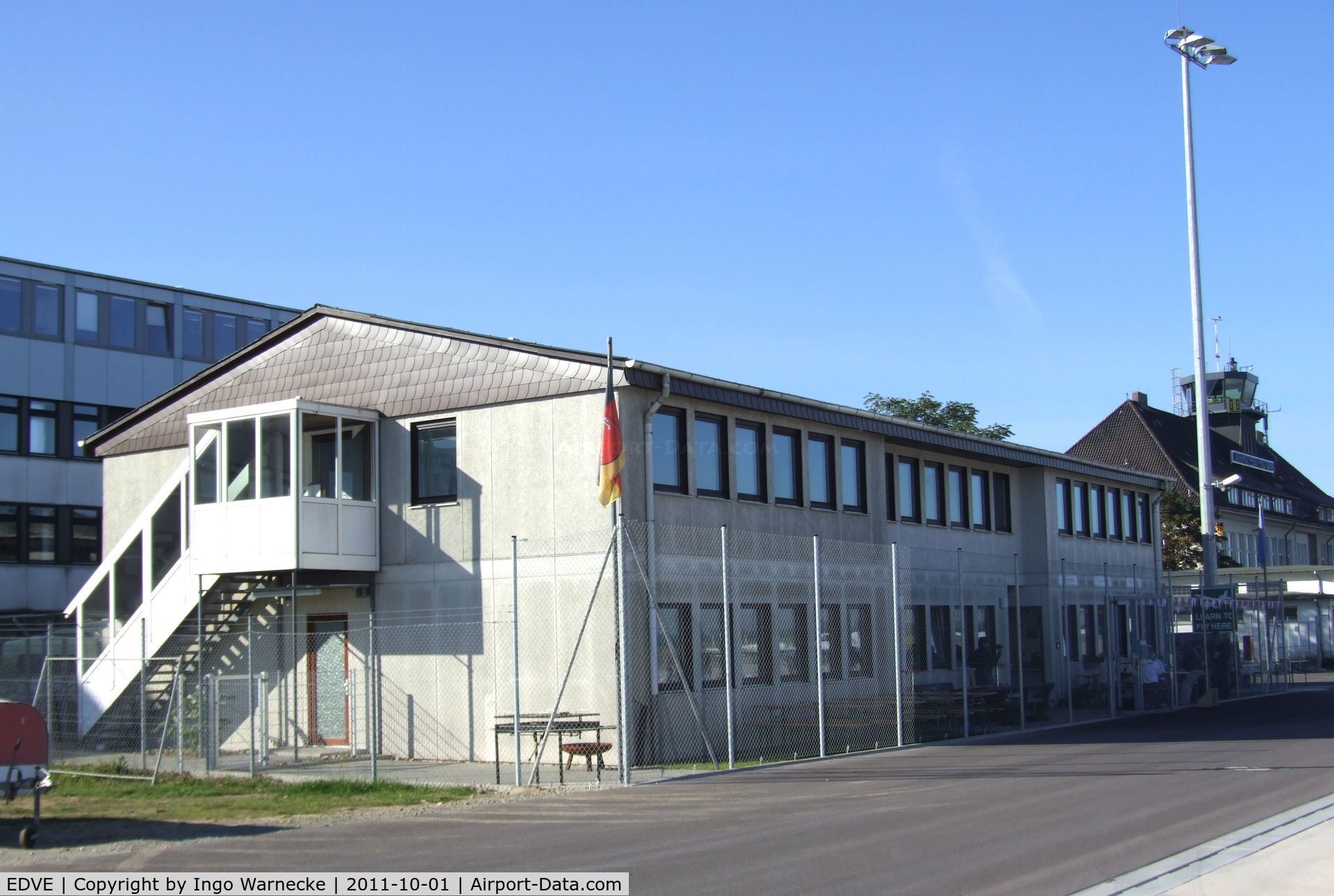 Braunschweig-Wolfsburg Regional Airport, Braunschweig, Lower Saxony Germany (EDVE) - the building of Aerowest flying school at Braunschweig-Waggum airport