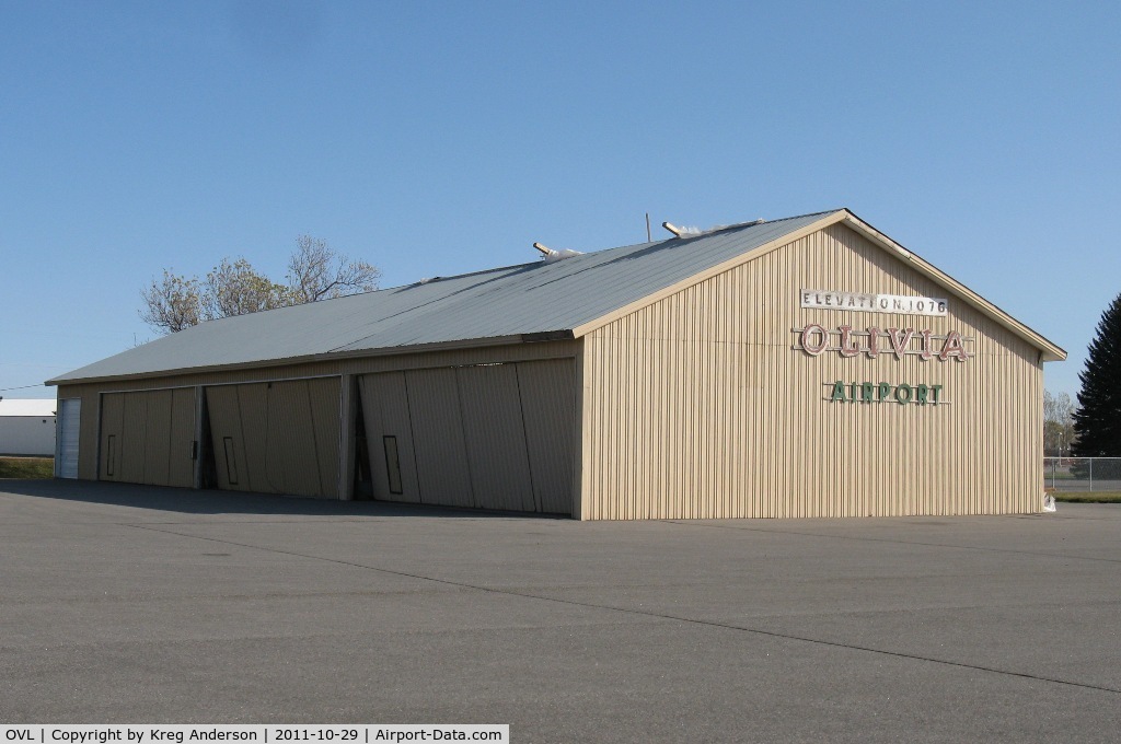 Olivia Regional Airport (OVL) - Damaged hangar from a storm this summer at the Olivia Municipal Airport in Olivia, MN.