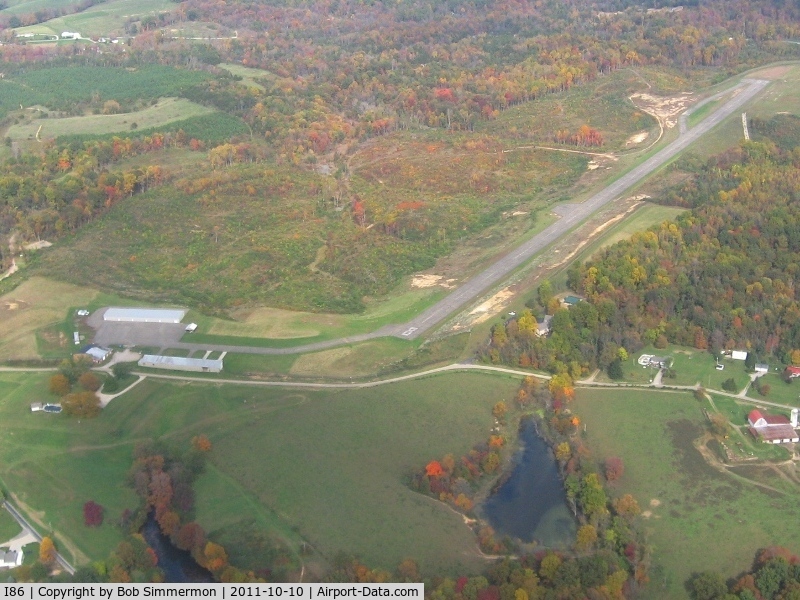 Perry County Airport (I86) - Looking NE on a nice fall day.