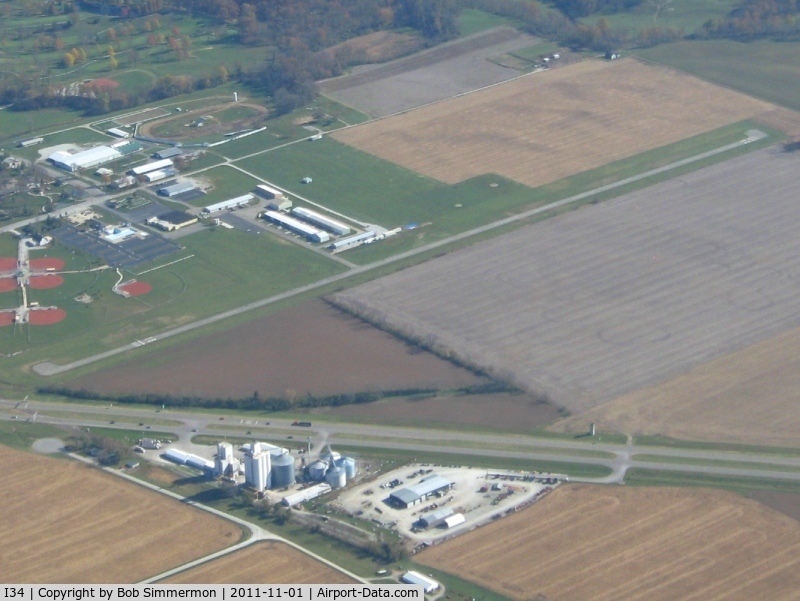 Greensburg Municipal Airport (I34) - Looking SE from 4500'