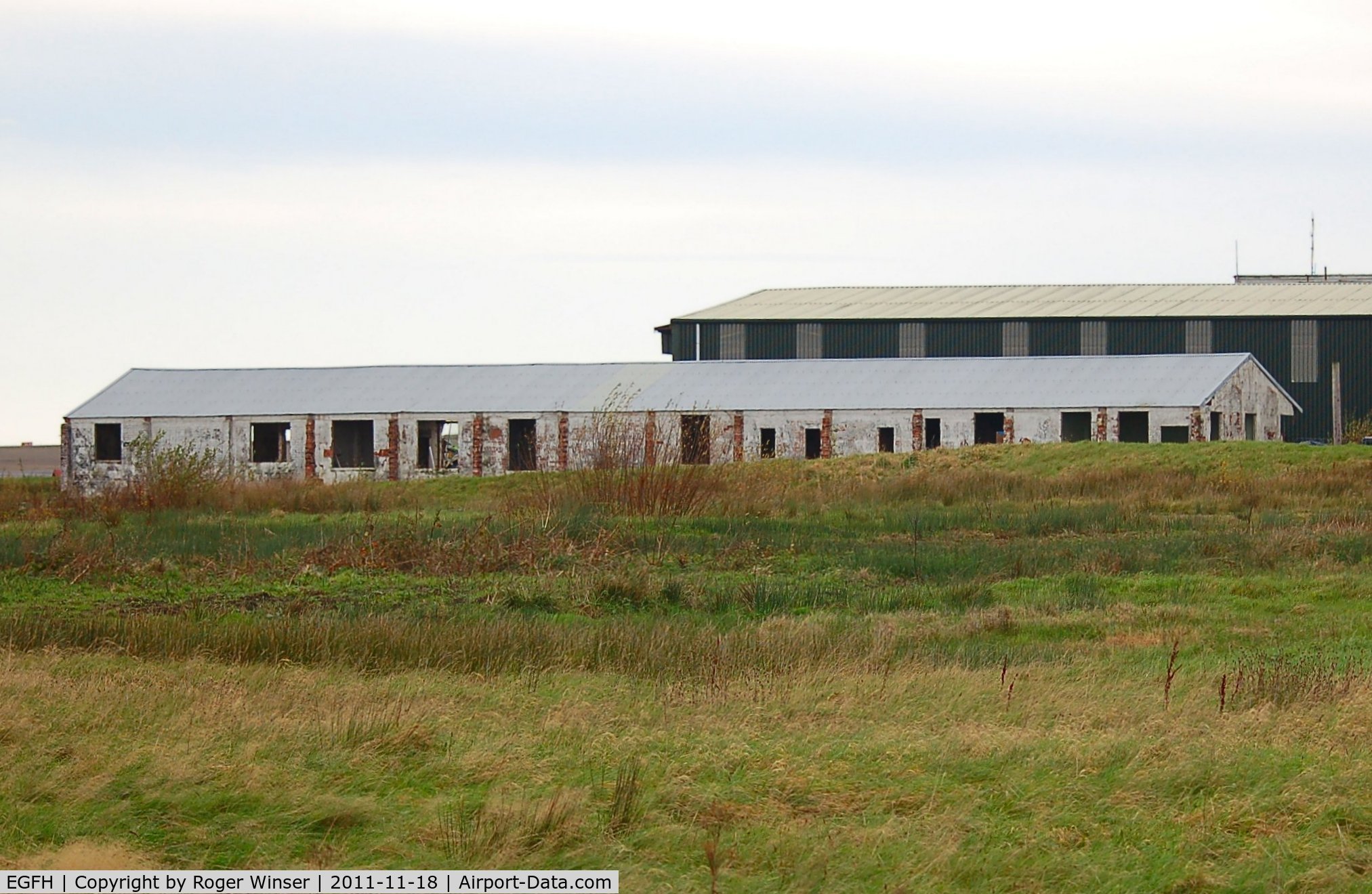 Swansea Airport, Swansea, Wales United Kingdom (EGFH) - Former RAF squadron offices built in 1941. 