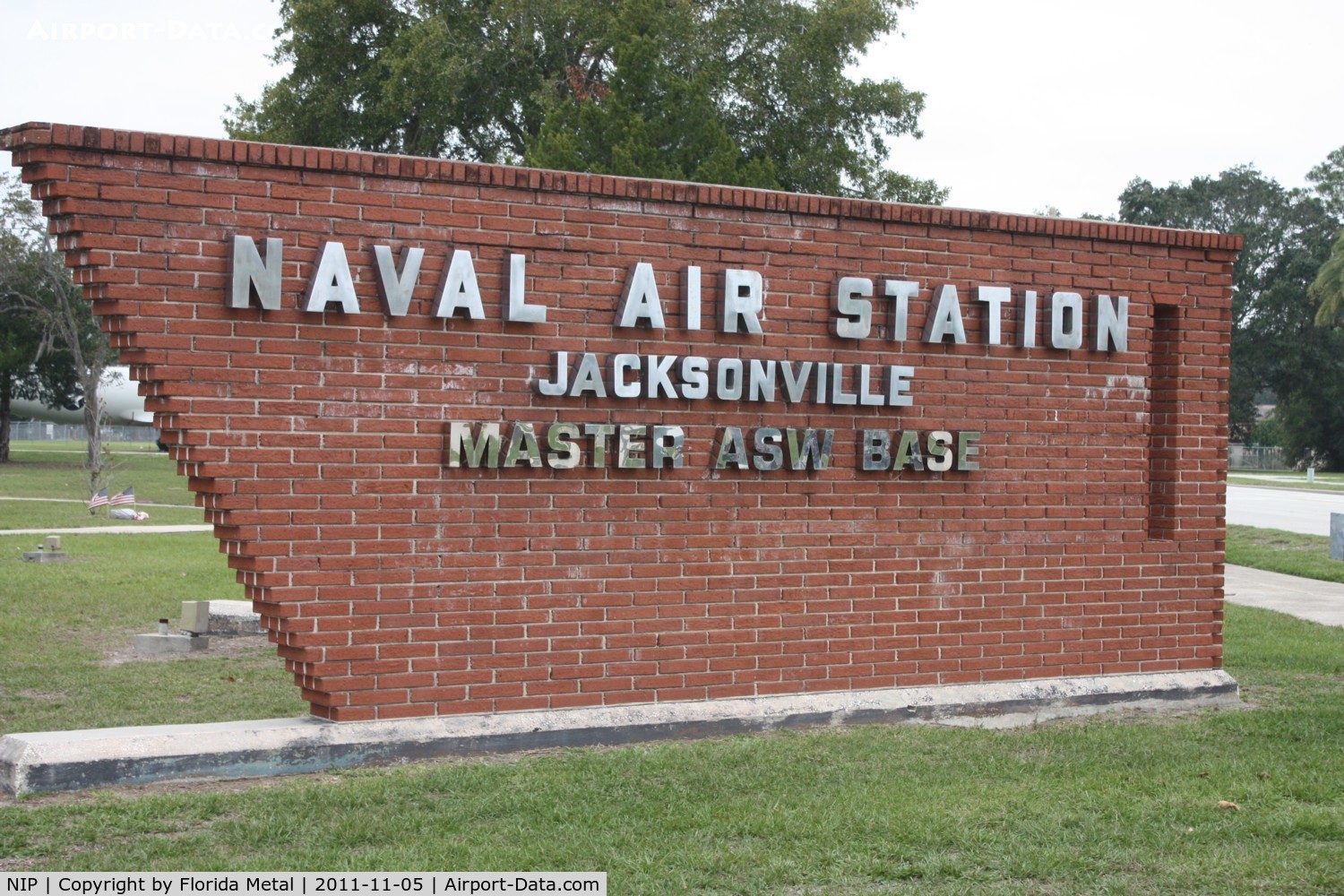 Jacksonville Nas (towers Fld) Airport (NIP) - Sign by static park