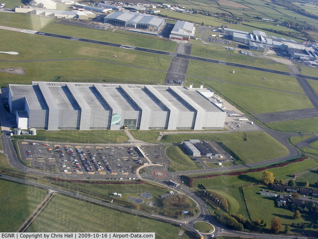 Hawarden Airport, Chester, England United Kingdom (EGNR) - Airbus A380 wing factory at Hawarden