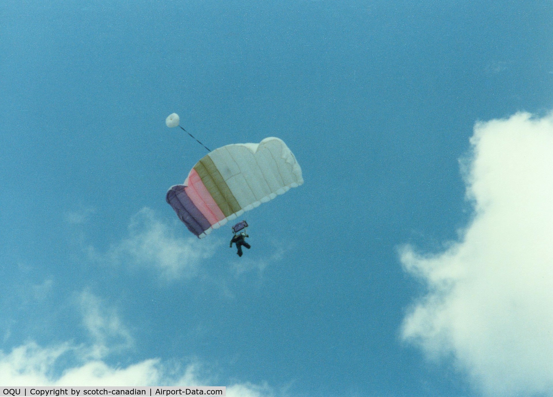 Quonset State Airport (OQU) - Sky Jumper at Quonset State Airport, North Kingstown, RI - circa 1980's