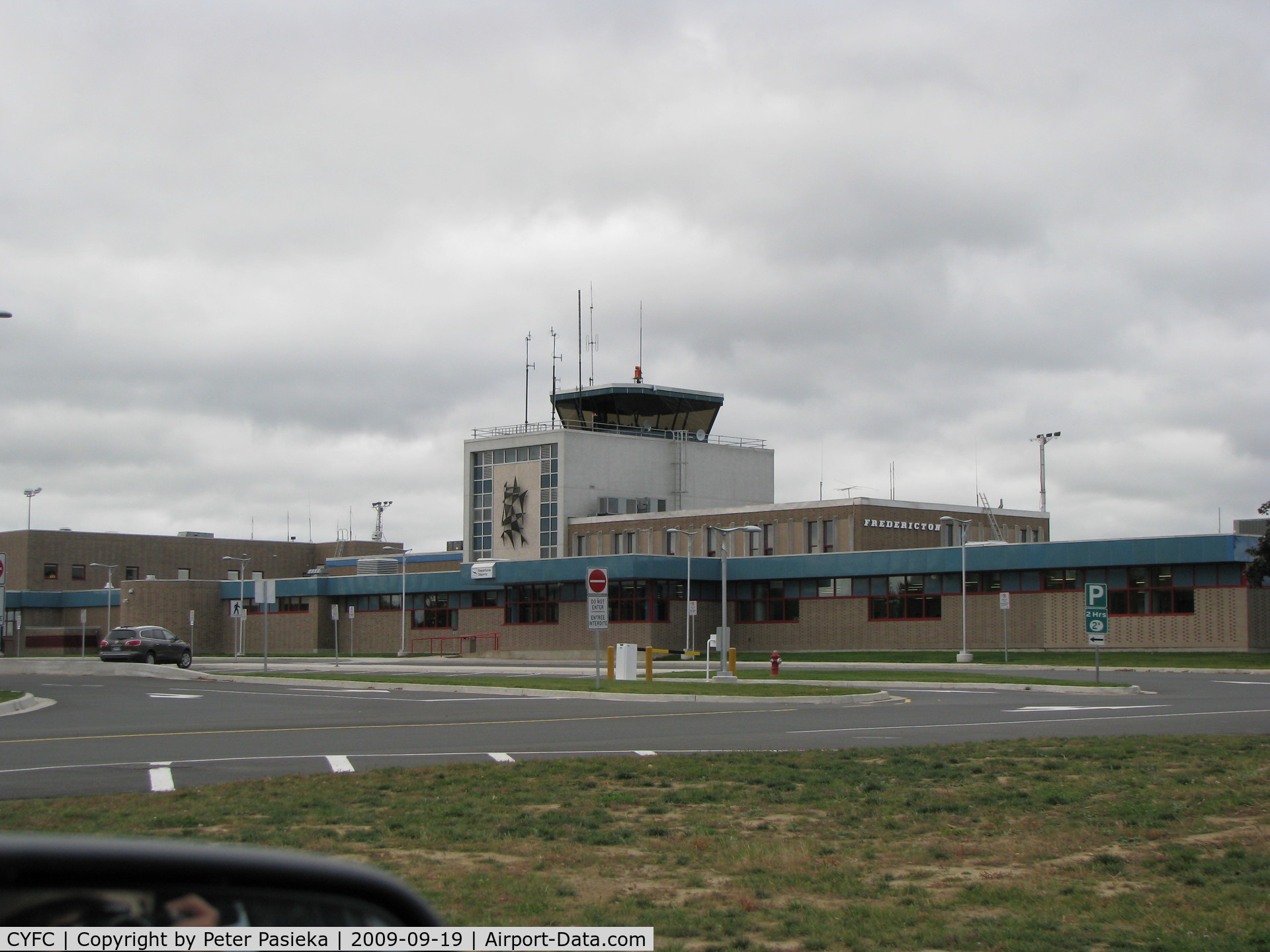 Greater Fredericton Airport (Fredericton International Airport), Fredericton, New Brunswick Canada (CYFC) - control tower of the Fredericton Airport