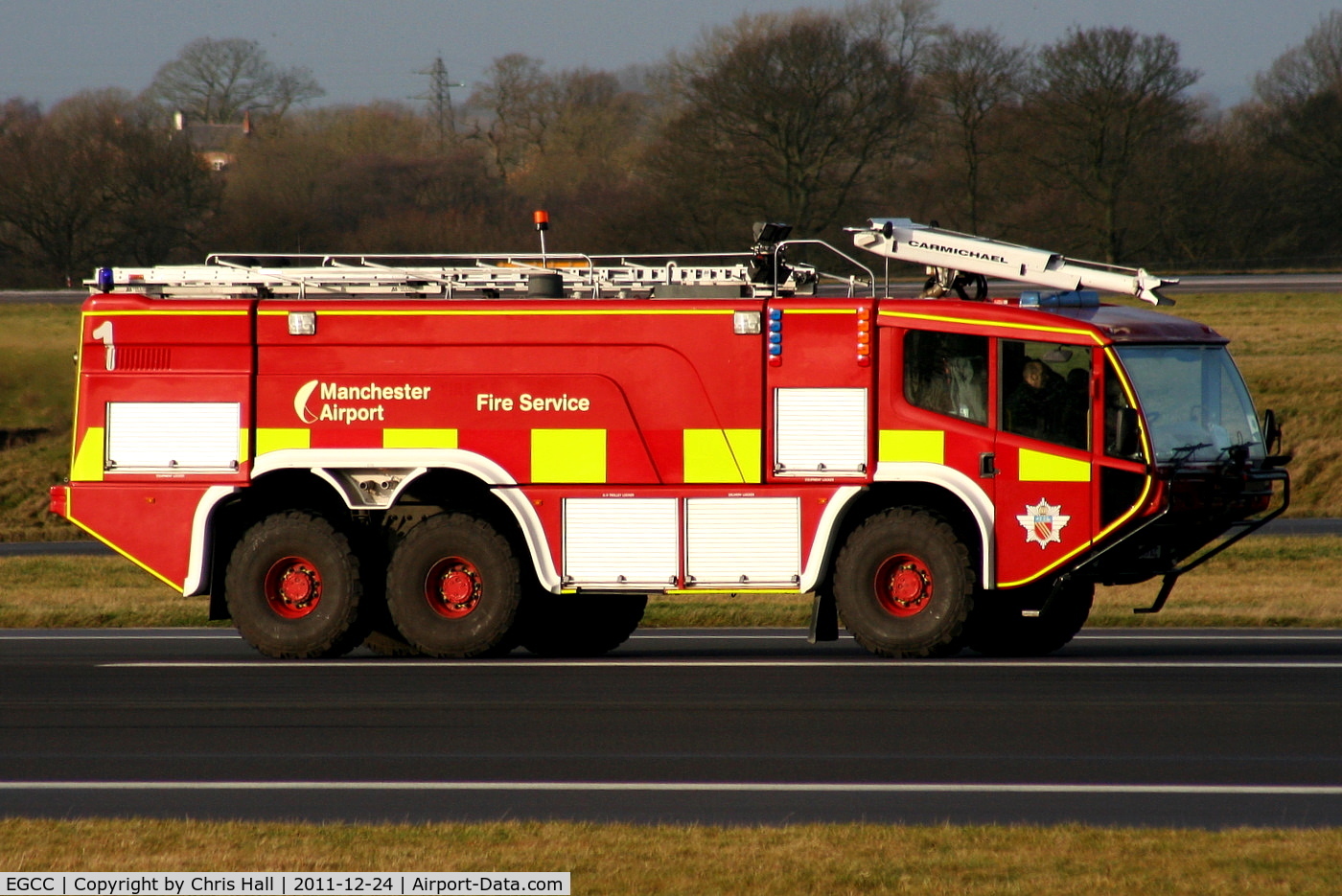 Manchester Airport, Manchester, England United Kingdom (EGCC) - Fire Truck #1 at Manchester Airport