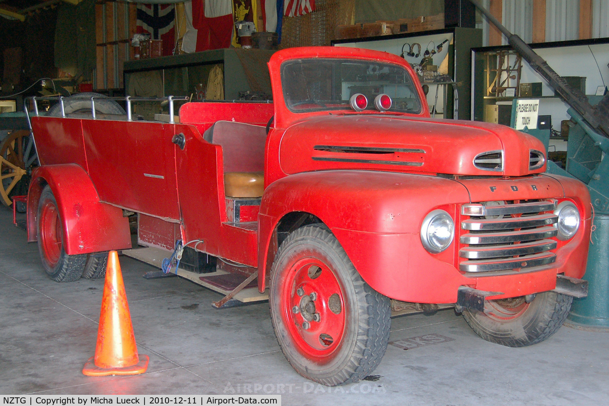 Tauranga Airport, Tauranga New Zealand (NZTG) - Airport fire engine, preserved at Classic Flyers Museum
