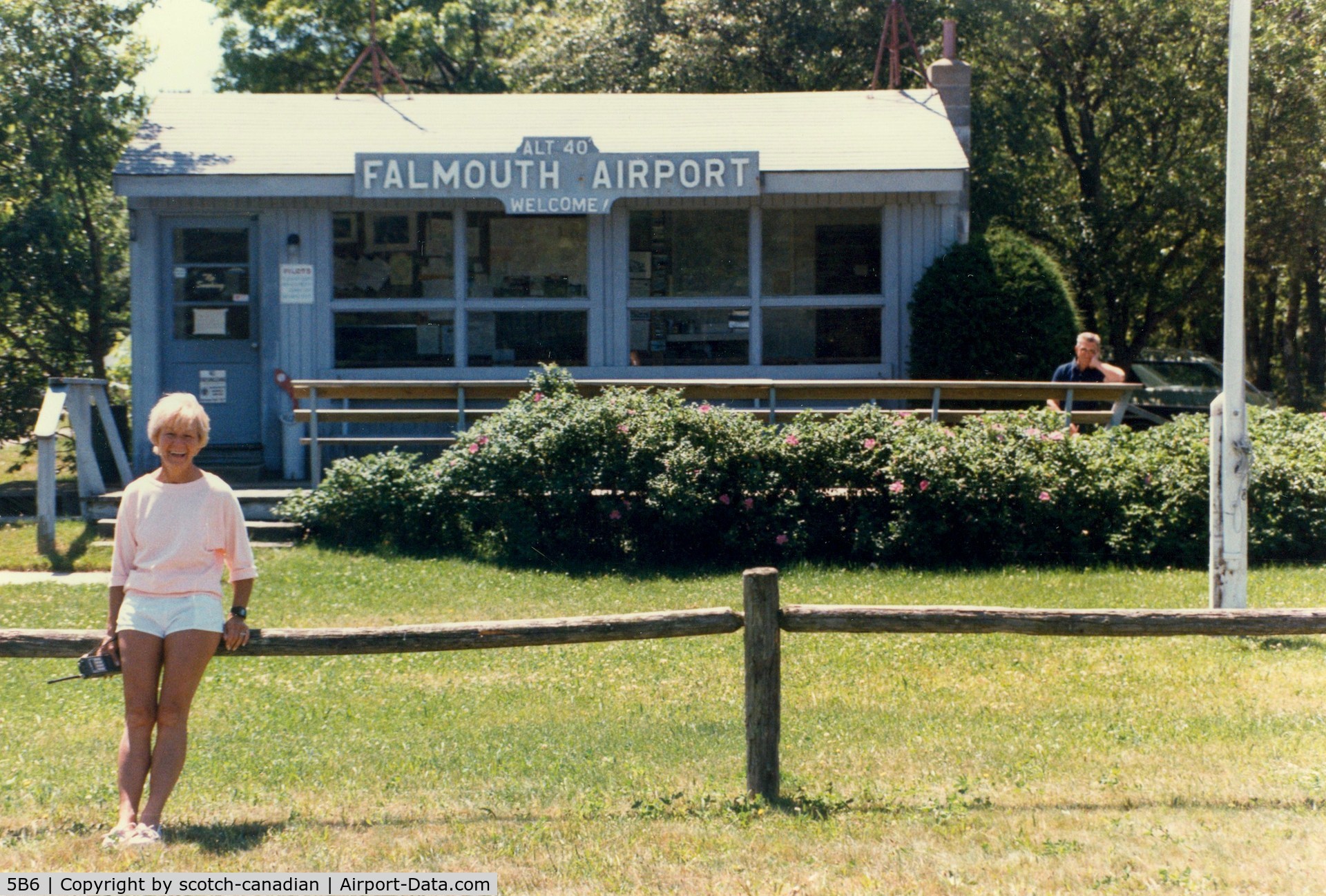 Falmouth Airpark Airport (5B6) - Falmouth Airport, Falmouth, MA - July 1986