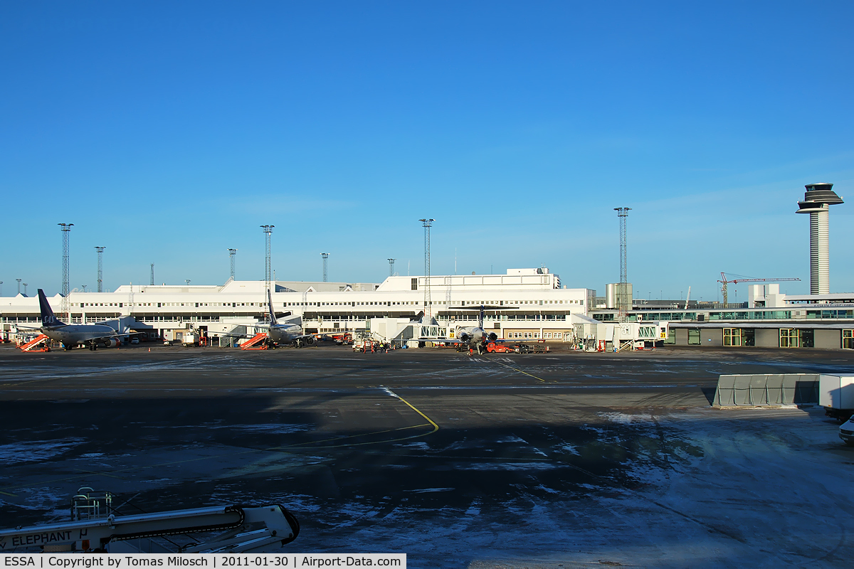 Stockholm-Arlanda Airport, Stockholm Sweden (ESSA) - Ramp overview