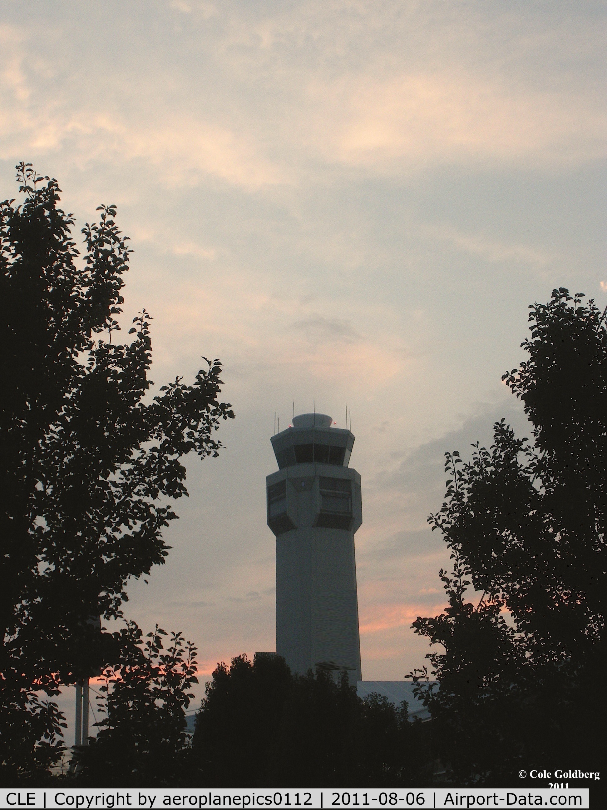 Cleveland-hopkins International Airport (CLE) - Cleveland's ATC seen at dusk. Shot from the first level of the short-term parking garage. 