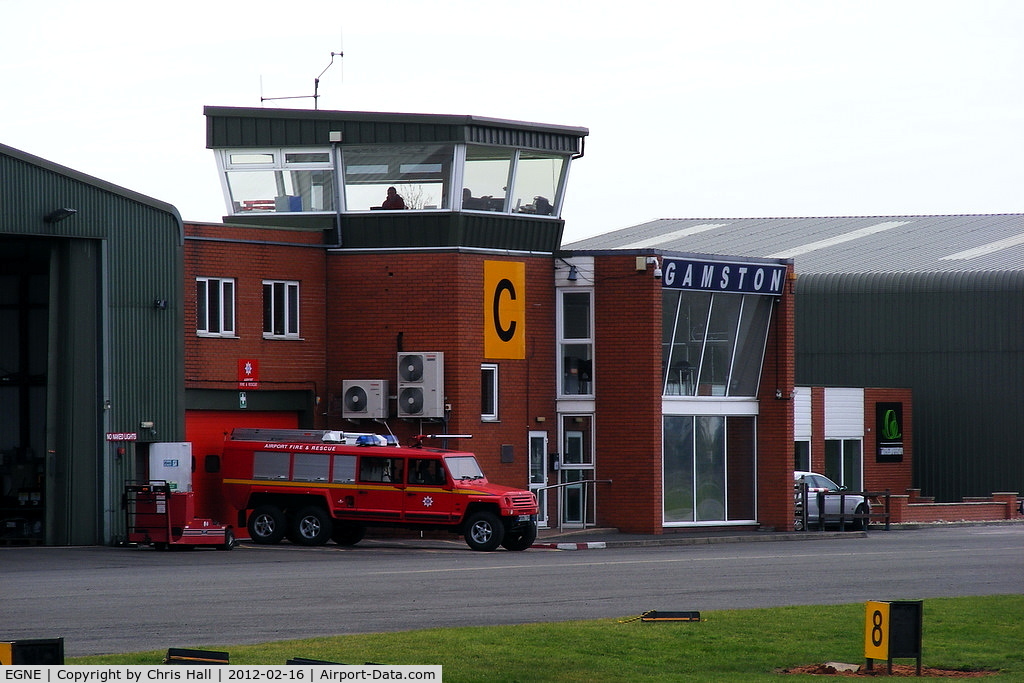 Gamston Airport, Retford, England United Kingdom (EGNE) - Gamston ATC Tower