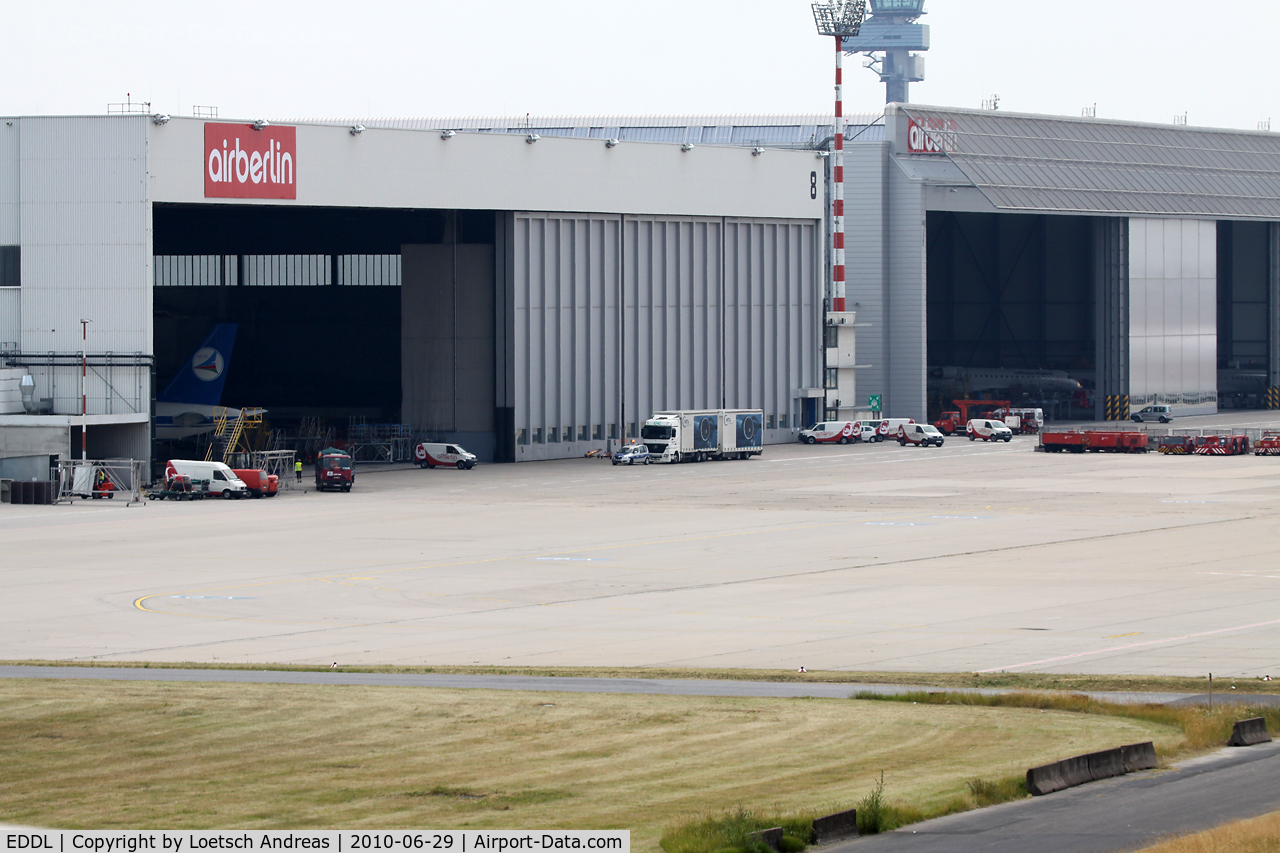 Düsseldorf International Airport, Düsseldorf Germany (EDDL) - maintenance hangars Air Berlin (former LTU)