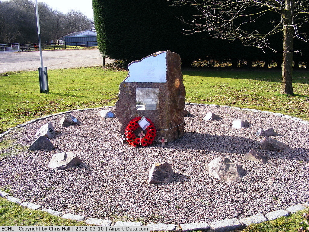 Lasham Airfield Airport, Basingstoke, England United Kingdom (EGHL) - memorial at Lasham