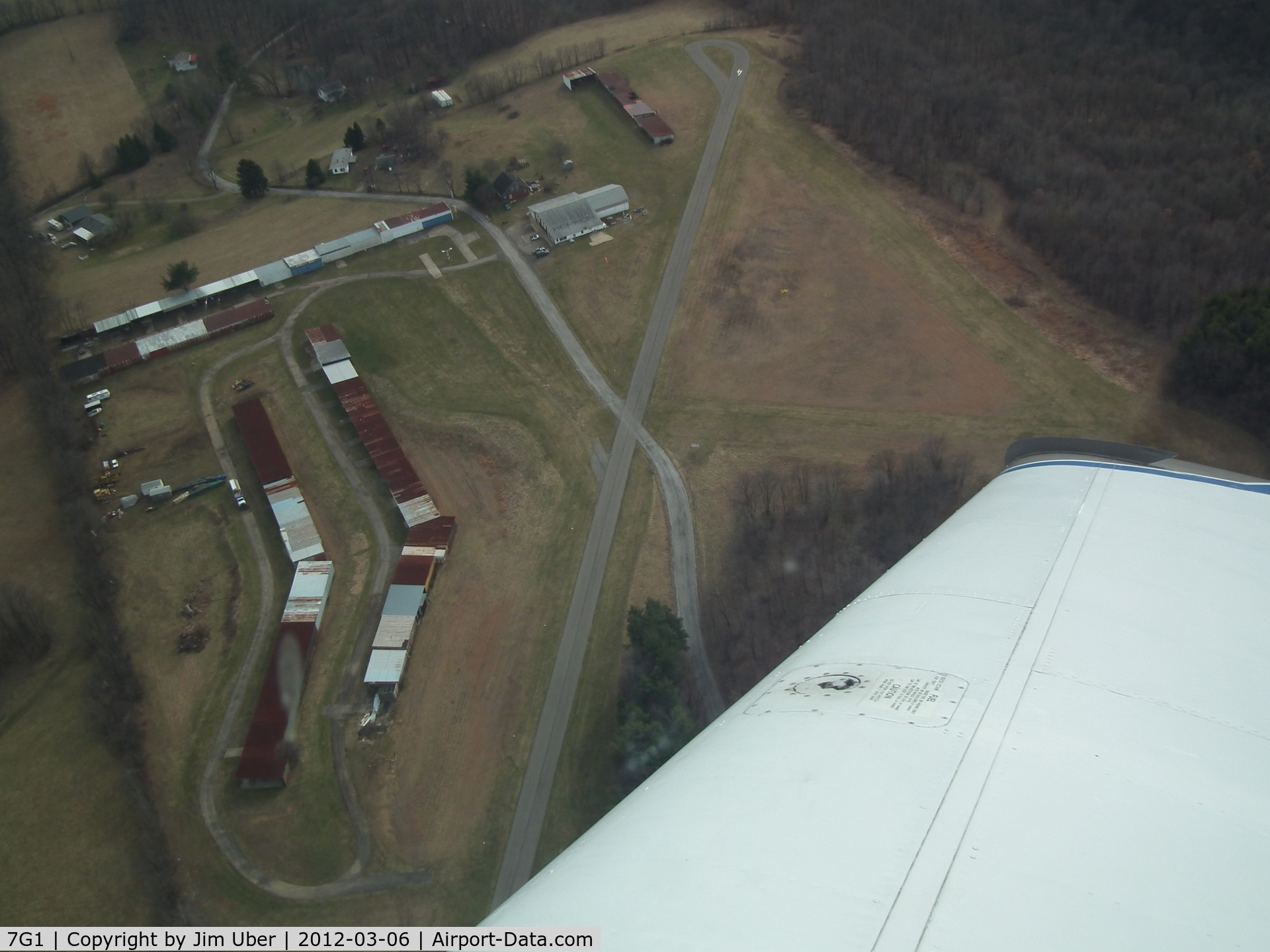 Herron Airport (7G1) - There's a large difference in elevation from the 