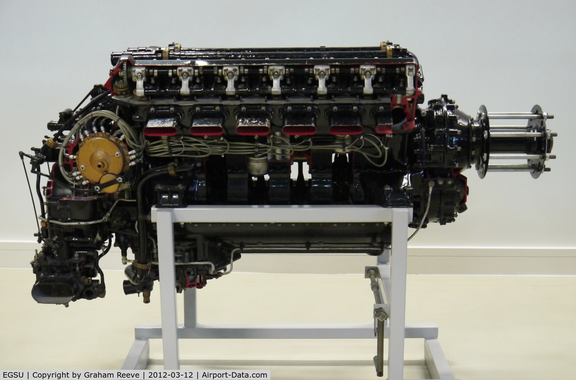 Duxford Airport, Cambridge, England United Kingdom (EGSU) - Rolls-Royce Kestrel engine on displat at Duxford.