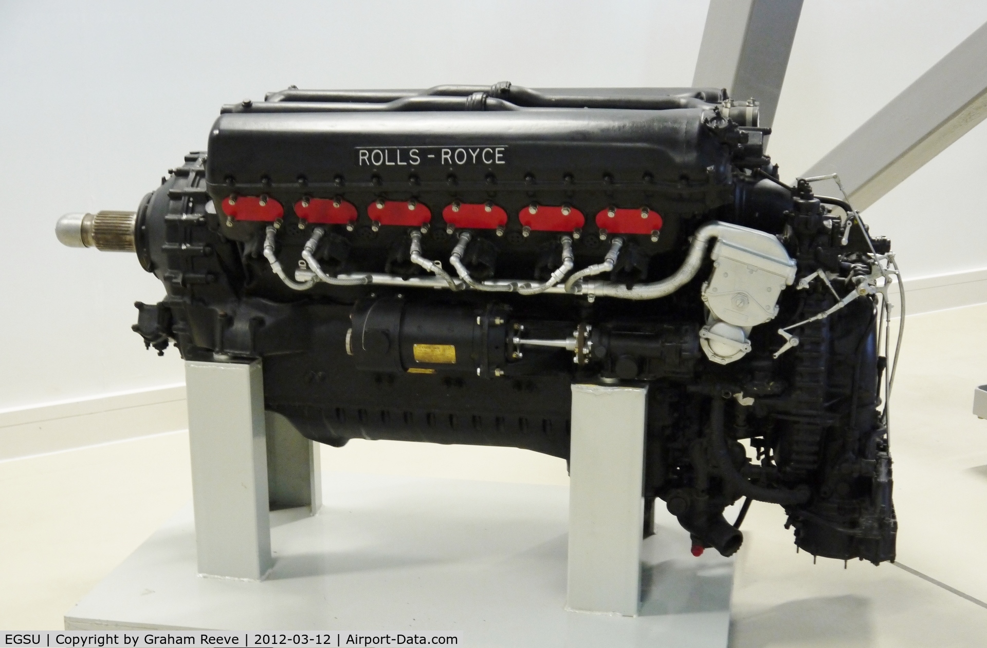 Duxford Airport, Cambridge, England United Kingdom (EGSU) - Rolls-Royce Merlin III aero engine.
