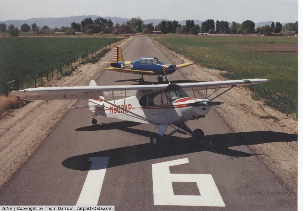 Darrow Field Airport (26NV) - looking down the runway