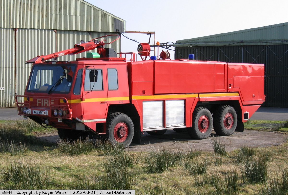 Swansea Airport, Swansea, Wales United Kingdom (EGFH) - Scammel Fire and Rescue Tender FIRE 1.