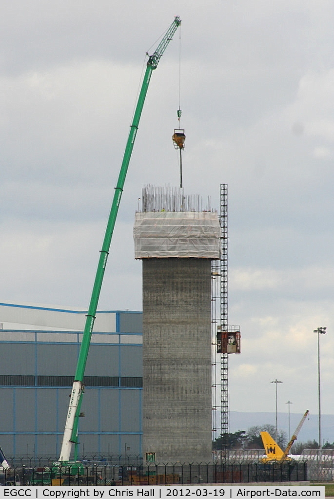 Manchester Airport, Manchester, England United Kingdom (EGCC) - Manchester Airport's new tower under constuction