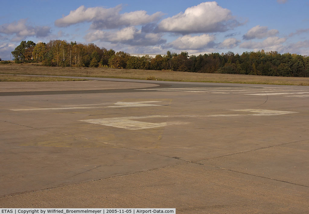 Sembach Airport, Sembach Germany (ETAS) - Runway designator of runway 24 at Sembach Air Base.