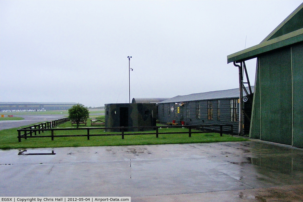 North Weald Airfield Airport, North Weald, England United Kingdom (EGSX) - North Weald airfield on a wet and grey morning