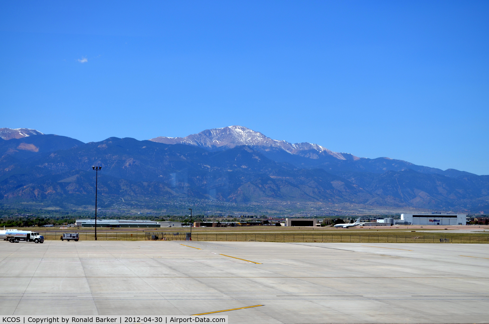 City Of Colorado Springs Municipal Airport (COS) - Pikes Peak from COS