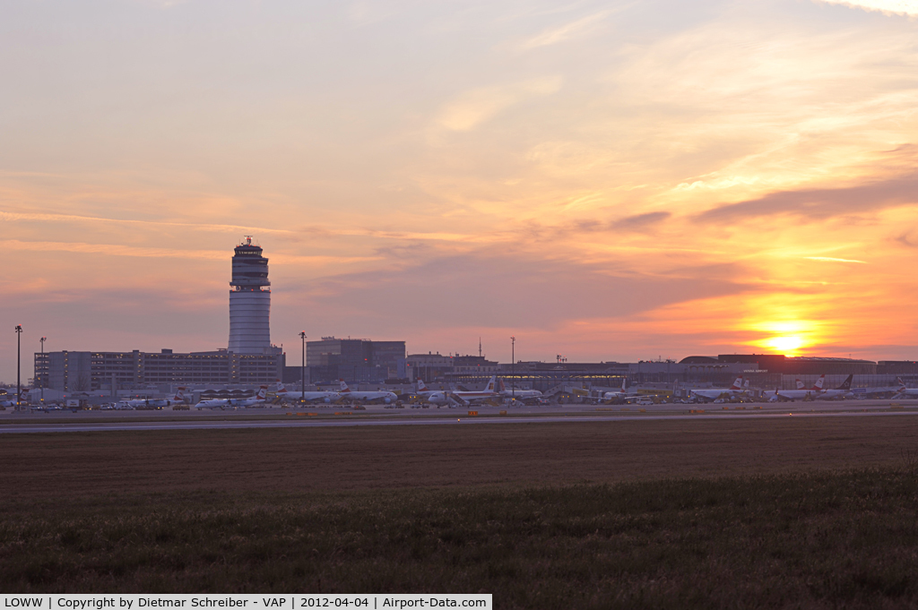 Vienna International Airport, Vienna Austria (LOWW) - sunrise at VIE