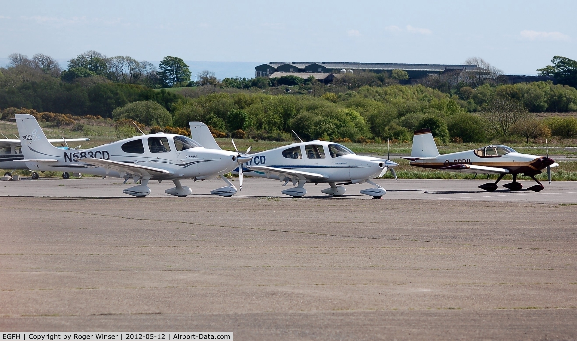 Swansea Airport, Swansea, Wales United Kingdom (EGFH) - Busy day at the airport - visiting aircraft.