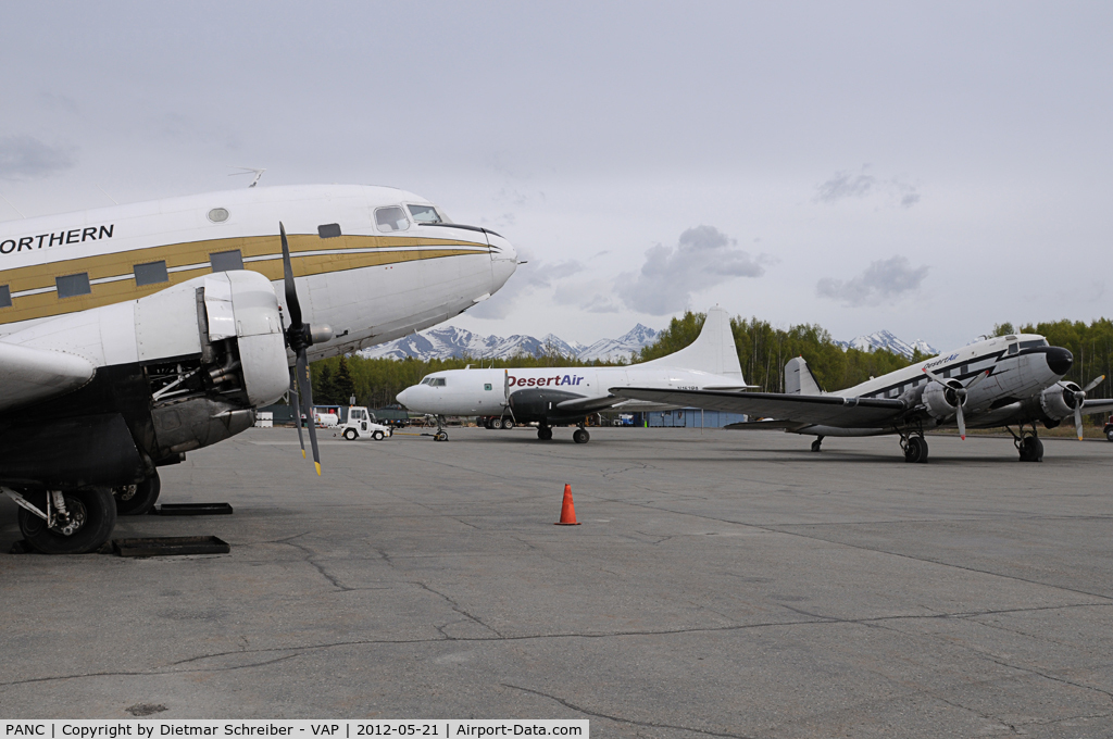 Ted Stevens Anchorage International Airport, Anchorage, Alaska United States (PANC) - Dessert Air and Trans Northern at Anchorage
