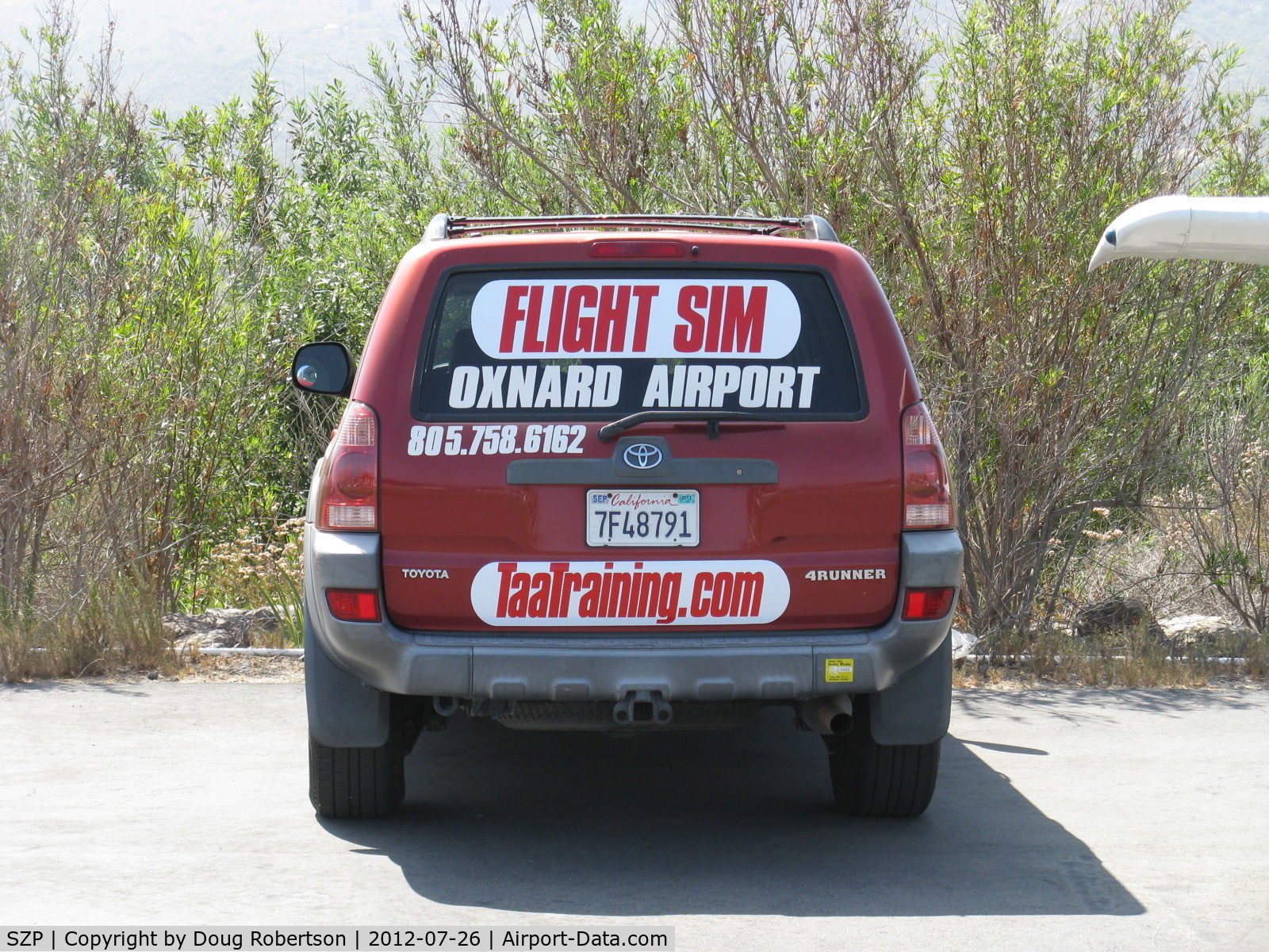 Santa Paula Airport (SZP) - Seen at SZP-Red Bird Flight Simulation Training-advertising vehicle based at OXR.