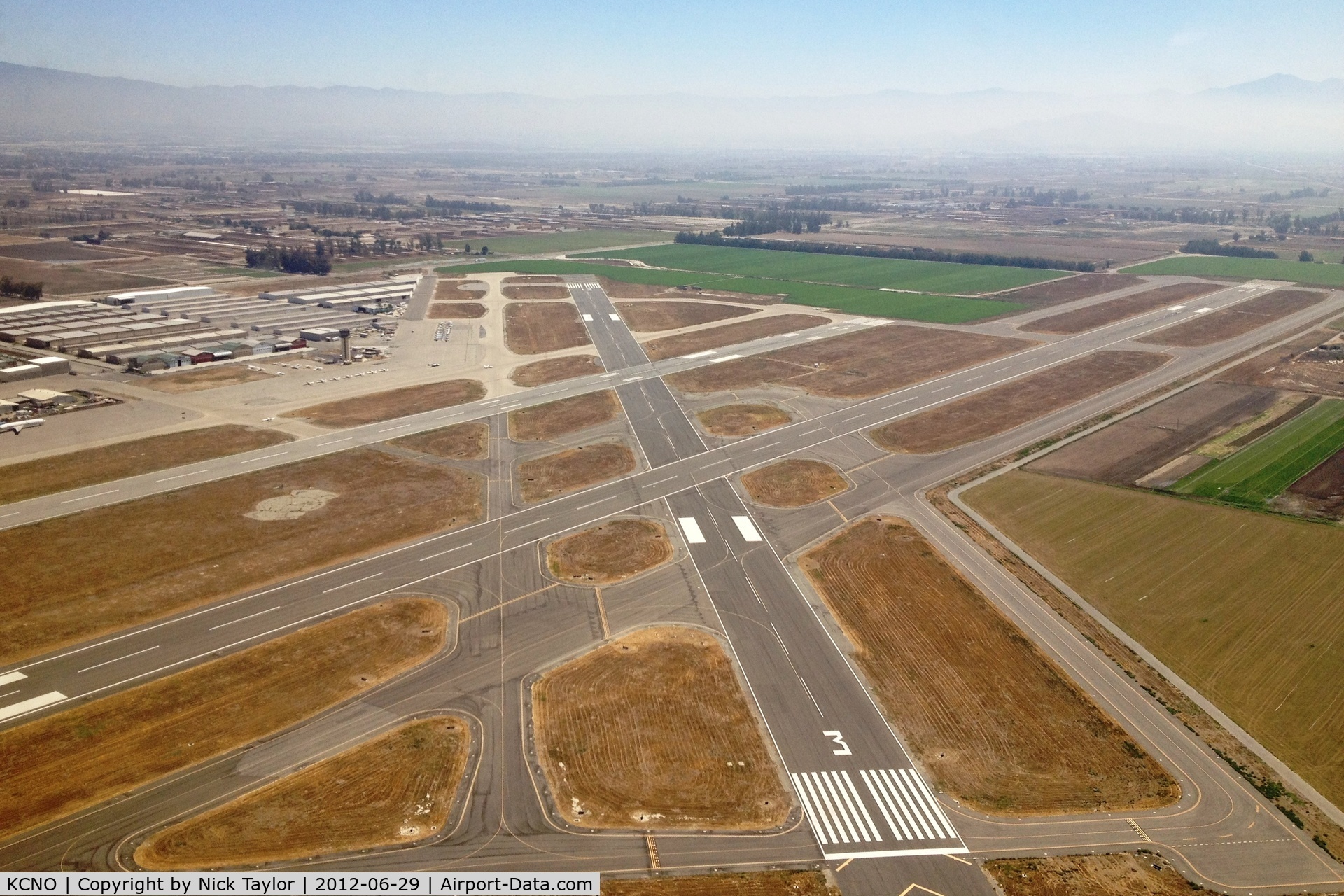 Chino Airport (CNO) - Looking to the north east