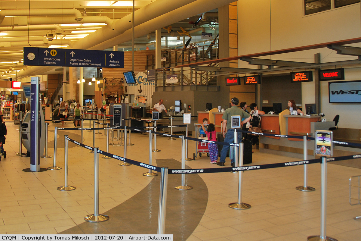 Greater Moncton International Airport (Moncton/Greater Moncton International Airport), Moncton, New Brunswick Canada (CYQM) - Main hall at YQM.