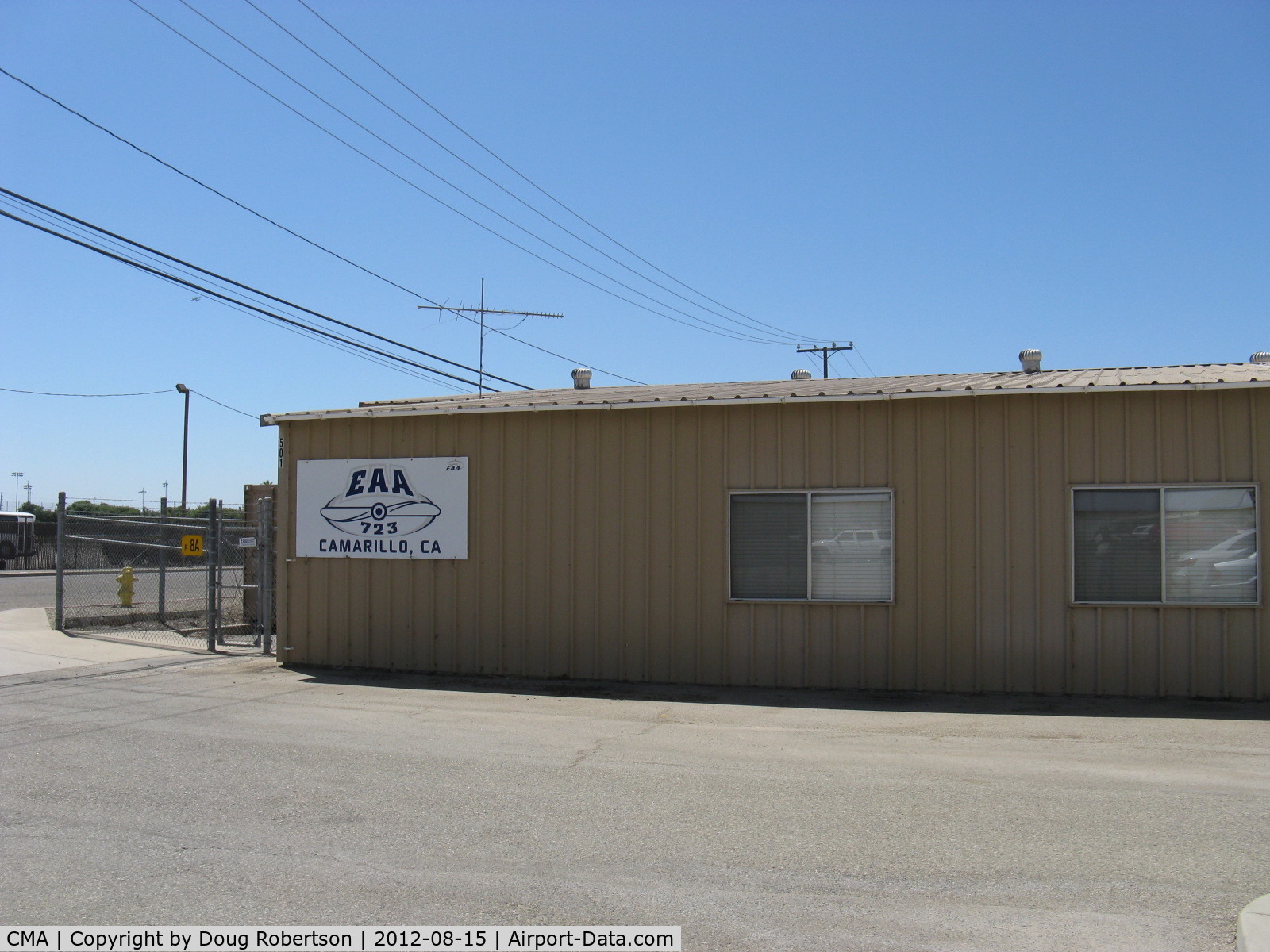 Camarillo Airport (CMA) - EAA Chapter 723 Building, Chapter 723 met at SZP prior to CMA becoming a General Aviation Airport in 1976.