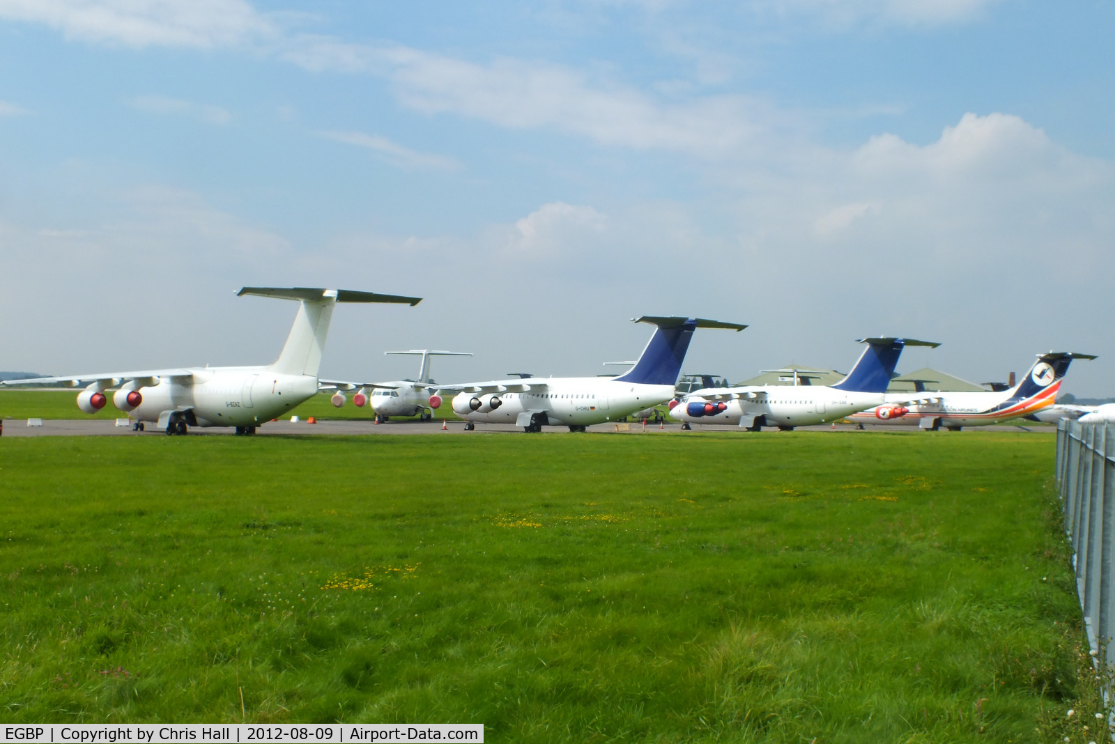 Kemble Airport, Kemble, England United Kingdom (EGBP) - BAe 146's stored at Kemble