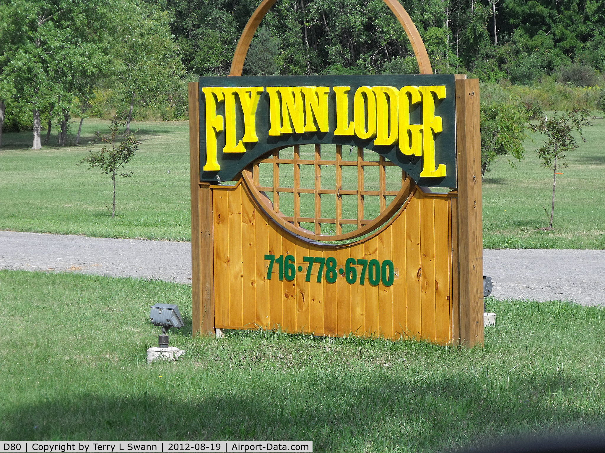 Olcott-newfane Airport (D80) - New sign at the airport.