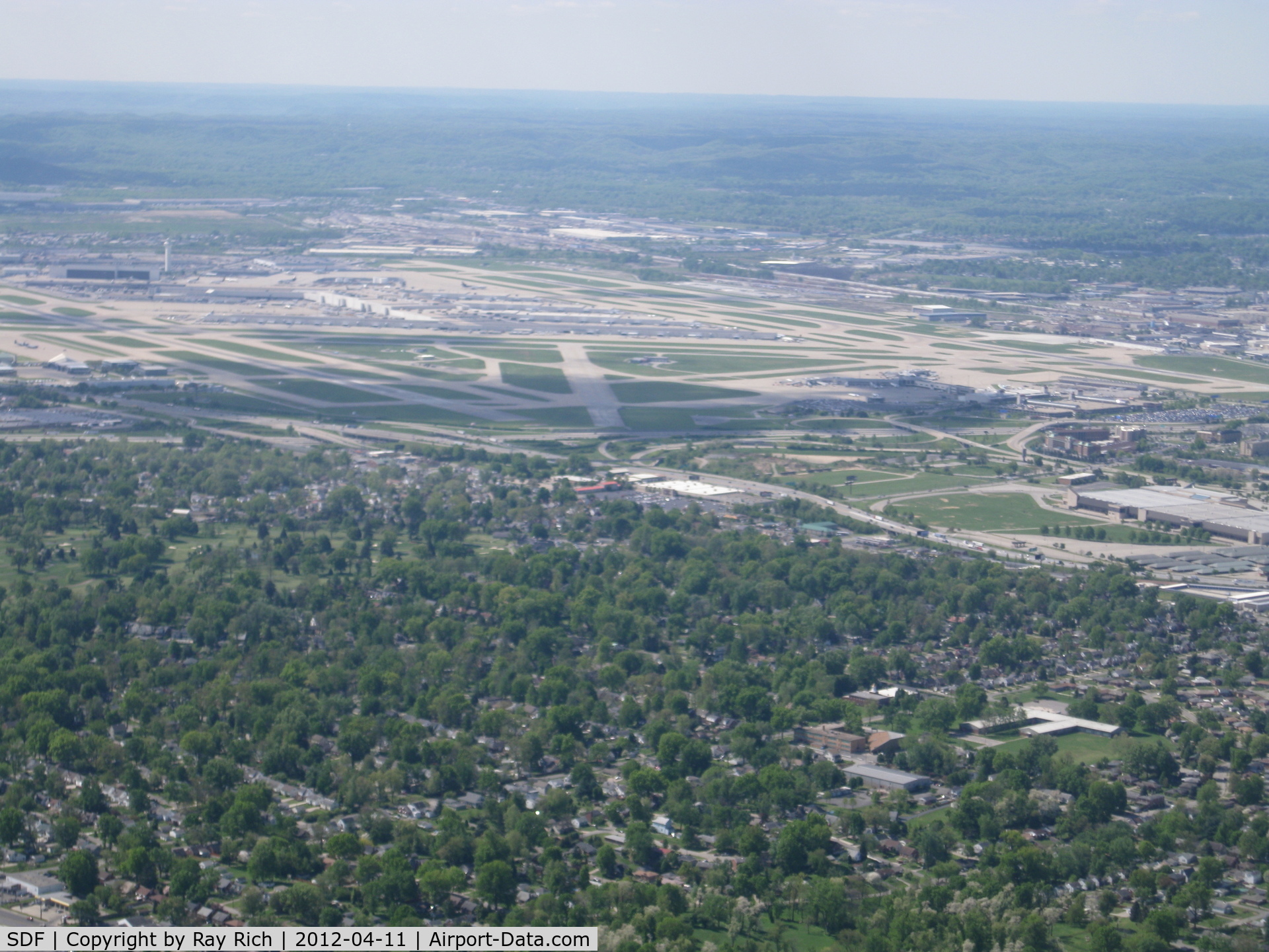Louisville Intl-standiford Field Airport (SDF) - Looking from dwontown