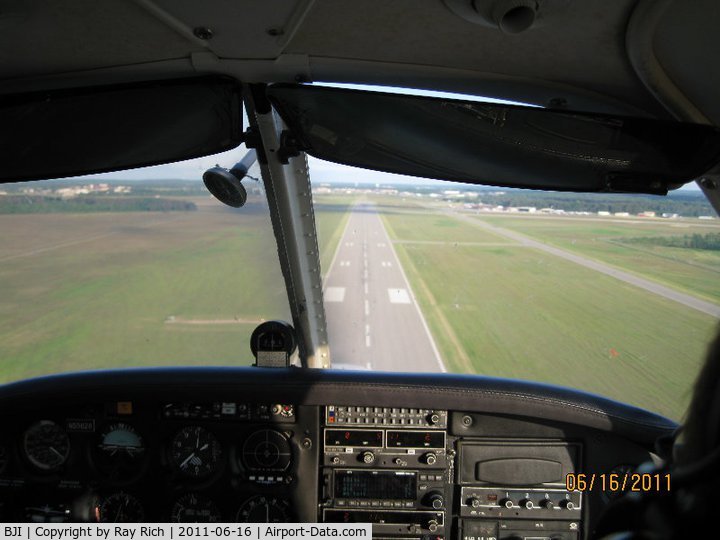 Bemidji Regional Airport (BJI) - Looking at runway 13