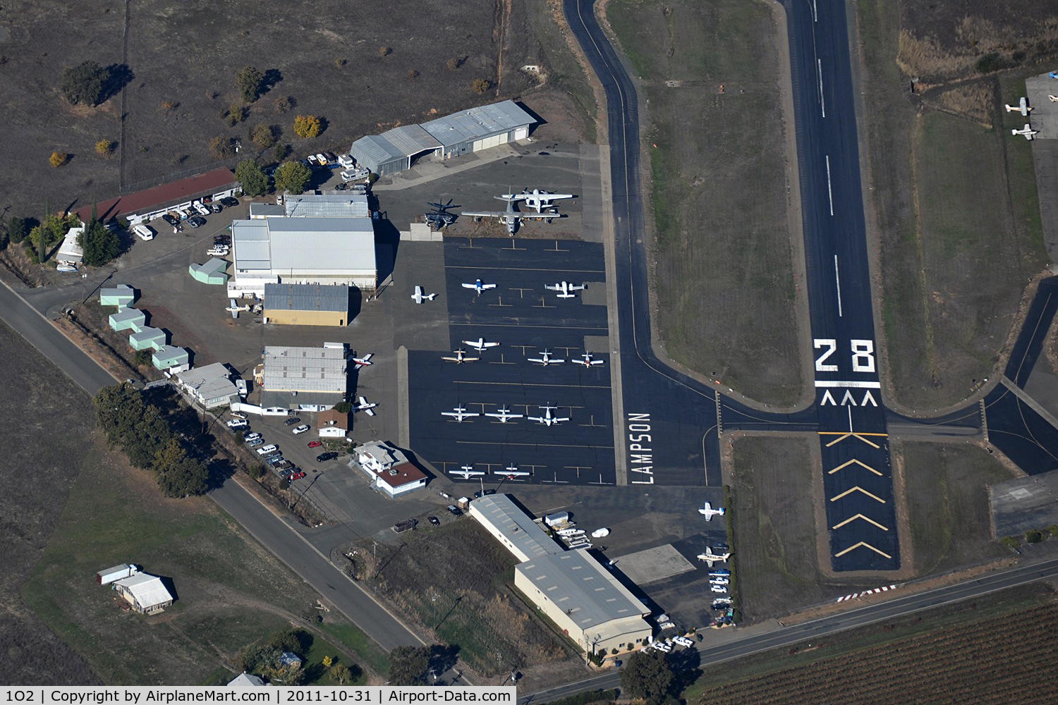 Lampson Field Airport (1O2) - South apron at Lampson Field Airport