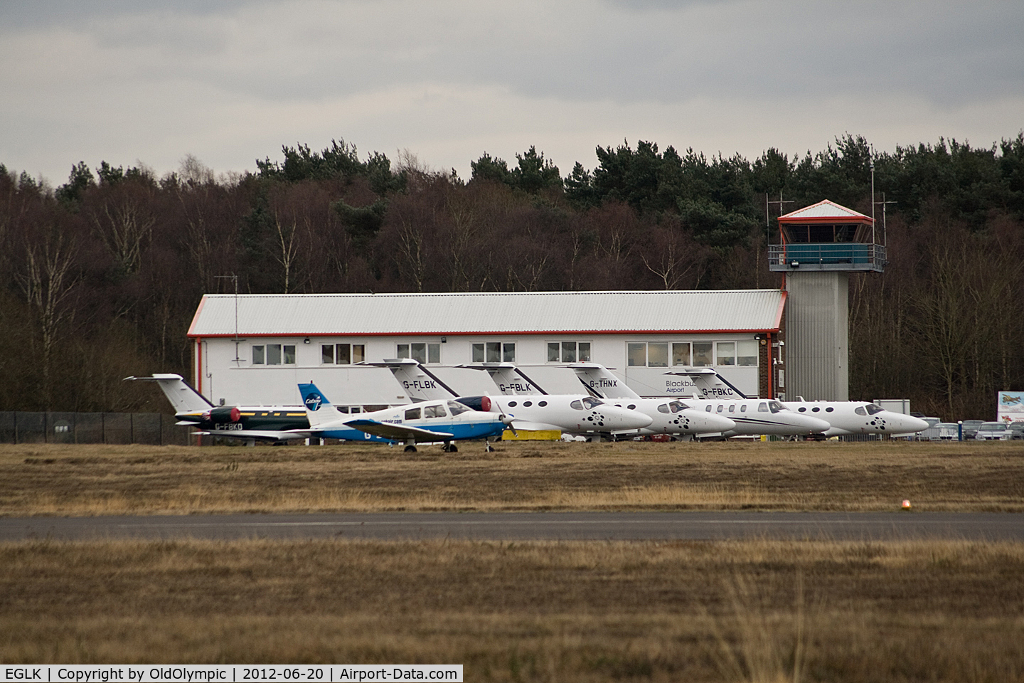 Blackbushe Airport, Camberley, England United Kingdom (EGLK) - Business aviation park
