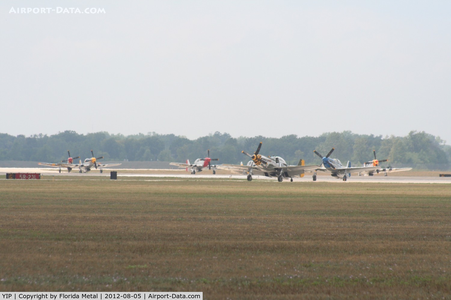 Willow Run Airport (YIP) - Mustangs returning