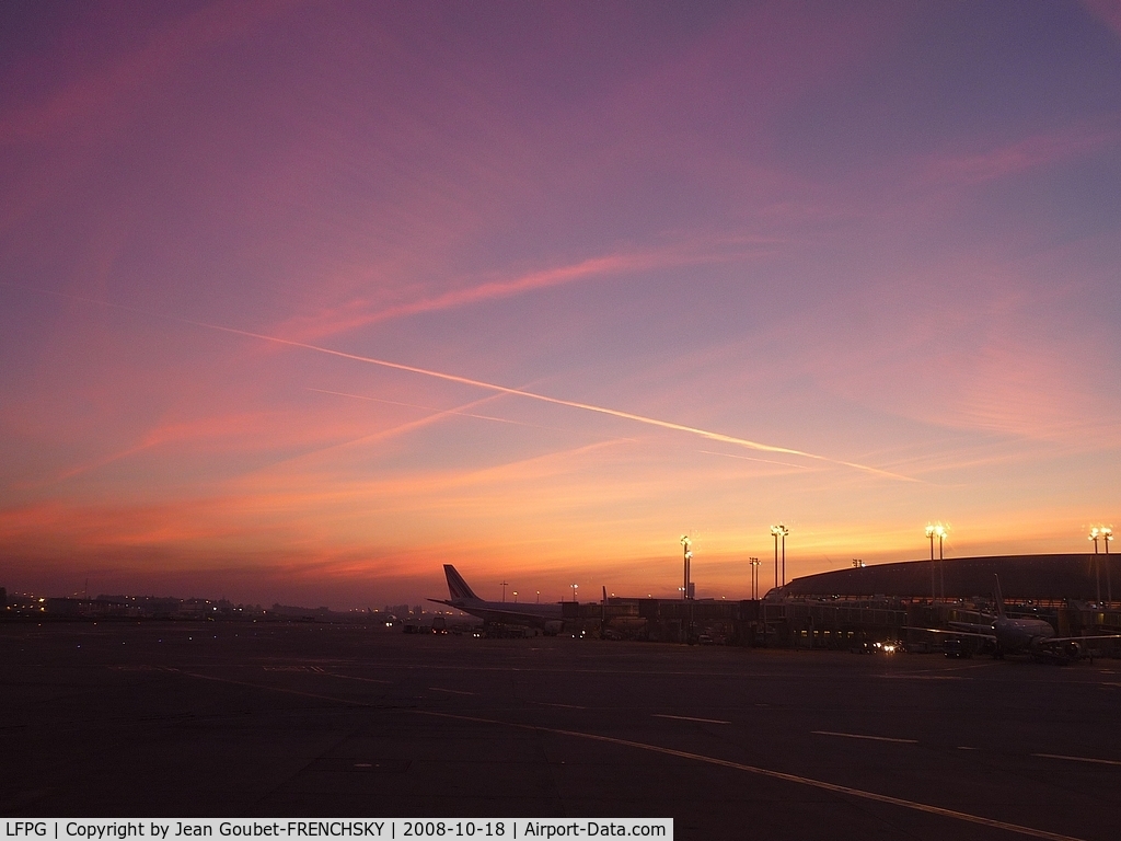 Paris Charles de Gaulle Airport (Roissy Airport), Paris France (LFPG) - departute to Bordeaux airport